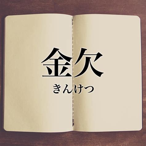 欠金|金欠とは？意味、類語、使い方・例文をわかりやすく解説